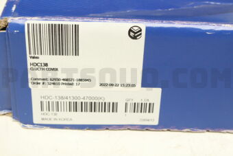 HDC138 CLUCTH COVER