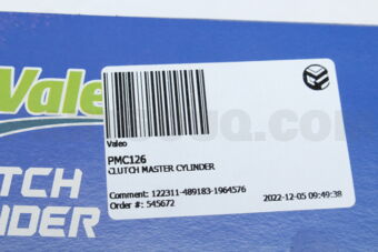 PMC126 CLUTCH MASTER CYLINDER