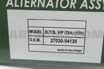 2703054130 ALTERNATOR 2LT/3L 12V