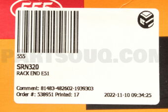 555 SRN320 RACK END E51