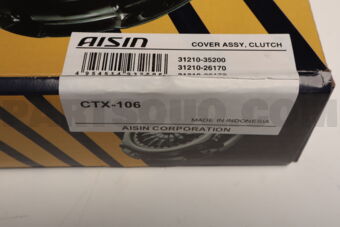 AISIN CTX106A CLUTCH COVER TO 31210-35200 HILUX 199511-200008 AISIN