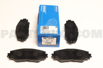 AKEBONO AN742K DISC BRAKE PAD SET FR AN-742K 04465-42200/04465-02220 TO COROLLA AKEBONO