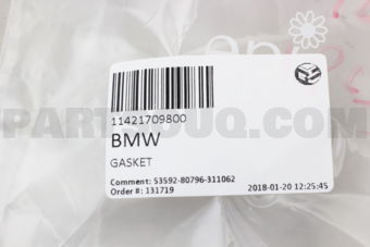 BMW 11421709800 SEAL OIL FILTER GASKET-E46/Z3