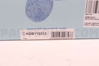 Blue Print ADB112212 AIR FILTER LH/F01/F02/X6