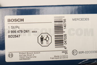 Bosch 1664230212 BREMSSCHEIBE HINTEN-M(W166)