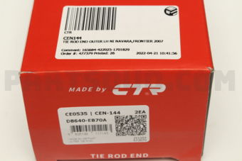 CTR CEN144 TIE ROD END OUTER LH NI NAVARA,FRONTIER 2007