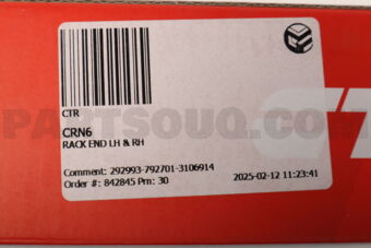 CTR CRN6 RACK END LH & RH