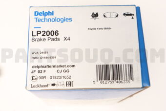 DELPHI LP2006 BRAKE PADS