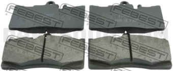 FEBEST 0101UCF30F KIT DE PLAQUETTES DE FREIN À DISQUE AVANT