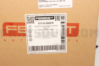 FEBEST 01110006FR SHOCK ABSORBER FRONT RIGHT GAS.TWIN TUBE