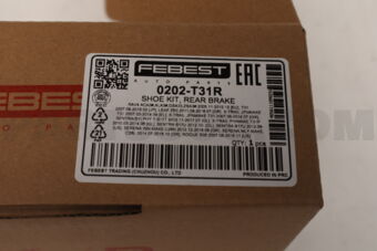 FEBEST 0202T31R SHOE KIT, REAR BRAKE
