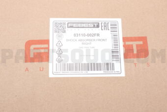 FEBEST 03110002FR SHOCK ABSORBER FRONT RIGHT GAS.TWIN TUBE