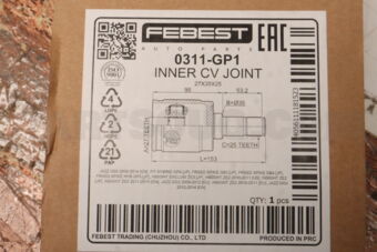 FEBEST 0311GP1 INNER CV JOINT 27X35X25