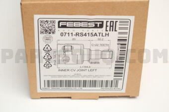 FEBEST 0711RS415ATLH INNER CV JOINT LEFT 28X38X22