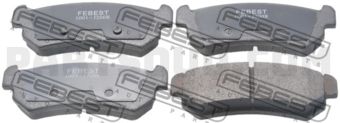 FEBEST 1001J200R PAD KIT, DISC BRAKE, REAR