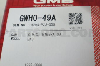 GMB GWHO49A WATER PUMP