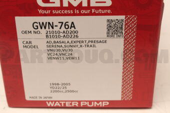 GMB GWN76A WATER PUMP