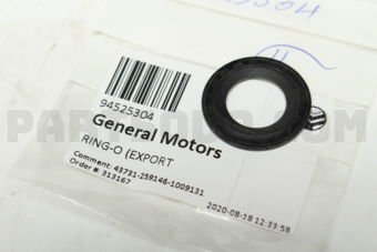 General Motors 94525304 RING-O (EXPORT)