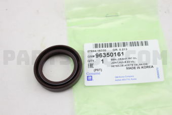 General Motors 96350161 SEAL,CR/SHF FRT