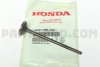 Honda 14721P8EA00 VALVE,EXHAUST