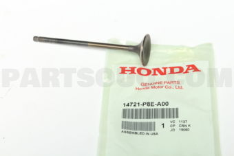 Honda 14721P8EA00 VALVE,EXHAUST