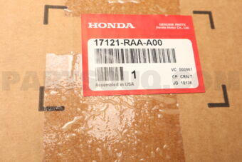 Honda 17121RAAA00 COVER ASSY,ENGINE
