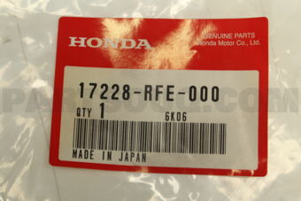 Honda 17228RFE000 TUBE,AIR FLOW