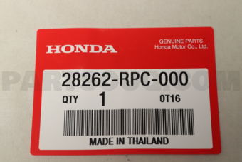 Honda 28262RPC000 PACKING,LINEAR SO