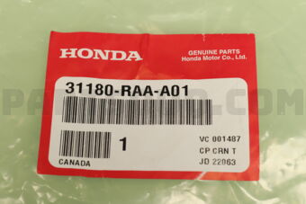 Honda 31180RAAA01 PULLEY COMP,IDLER
