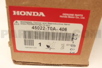 Honda 45022T0A406 SET,PAD FR