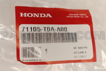 Honda 71105T0AA00 DUCT FR- BUMPER