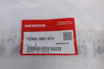 Honda 72365SR3014 SUB-SEAL L FR DOO