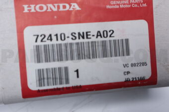 Honda 72410SNEA02 MOLDING R- FR- DOOR