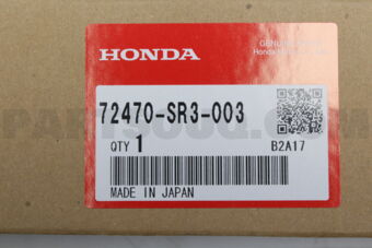 Honda 72470SR3003 GARN L,DR SASH