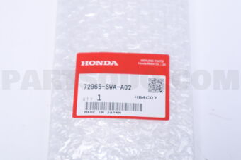 Honda 72965SWAA02 MLDG L,RR DR SASH