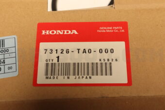 Honda 73126TA0000 RUBBER A,FR WSHLD