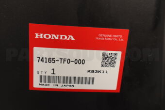 Honda 74165TF0000 SPLASHGUARDL,FR