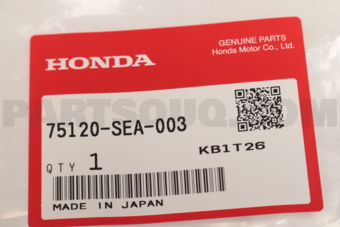 Honda 75120SEA003 MLDG,FR HOOD