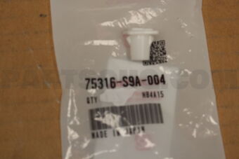 Honda 75316S9A004 CLIP,DOOR LWR GAR