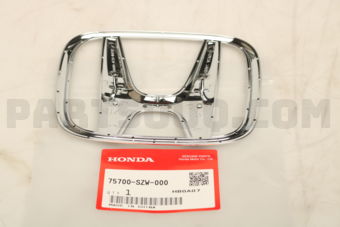 Honda 75700SZW000 EMBLEM,H-MARK 110