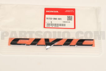 Honda 75722SNAA01 EMBLEM,RR CIVIC