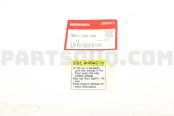Honda 78031SDAA90 LABEL