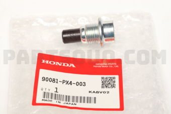 Honda 90081PX4003 BOLT, PLUG, 18MM
