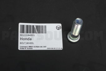 Honda 90113S84901 BOLT,WHEEL