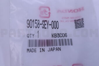 Honda 90158SEY000 SCREW, TAPPING, 3X10