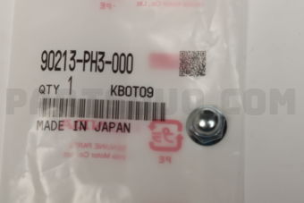 Honda 90213PH3000 NUT HEX, CAP 6MM