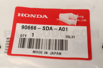 Honda 90666SDAA01 CLIP,SNAP FIT(PO)