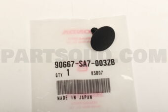 Honda 90667SA7003ZB CLIP,MAT 5MM