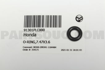 Honda 91301PLC000 O-RING,7.47X3.6