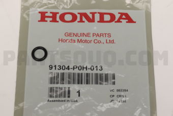 Honda 91304P0H013 O RING,7.8X1.9